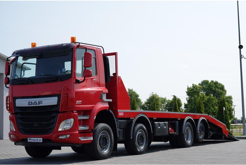 DAF CF 460 / 8x2/  LAWETA / PLATFORMA / NAJAZDY HYDRAULICZNE / WYCIĄ - Камион пътна помощ: снимка 1 DAF CF 460 / 8x2/  LAWETA / PLATFORMA / NAJAZDY HYDRAULICZNE / WYCIĄ - Камион пътна помощ: снимка 1