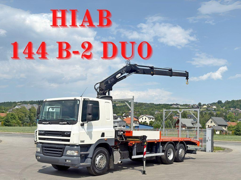 DAF CF 85.380*ABSCHLEPPWAGEN 7,20m+ HIAB 144 B-2 DUO - Камион пътна помощ: снимка 1 DAF CF 85.380*ABSCHLEPPWAGEN 7,20m+ HIAB 144 B-2 DUO - Камион пътна помощ: снимка 1