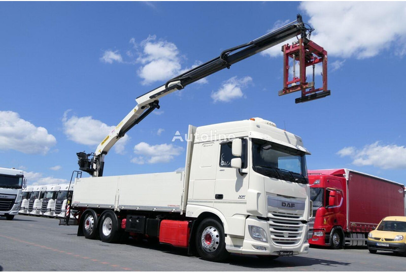 DAF XF 460 - Бордови камион, Камион с кран: снимка 2 DAF XF 460 - Бордови камион, Камион с кран: снимка 2