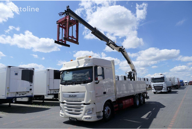 DAF XF 460 - Бордови камион, Камион с кран: снимка 3 DAF XF 460 - Бордови камион, Камион с кран: снимка 3