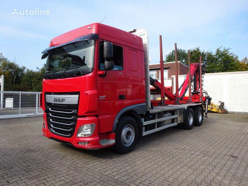 DAF XF 510 6x4 Crane EPSILON M120Z - Камион за дърва, Камион с кран: снимка 1 DAF XF 510 6x4 Crane EPSILON M120Z - Камион за дърва, Камион с кран: снимка 1