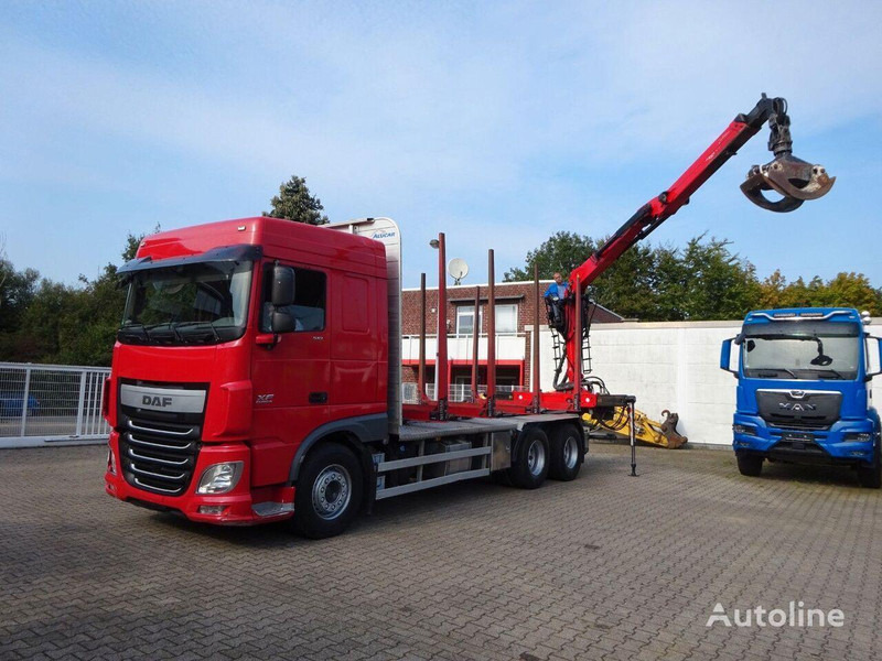 DAF XF 510 6x4 Crane EPSILON M120Z - Камион за дърва, Камион с кран: снимка 3 DAF XF 510 6x4 Crane EPSILON M120Z - Камион за дърва, Камион с кран: снимка 3