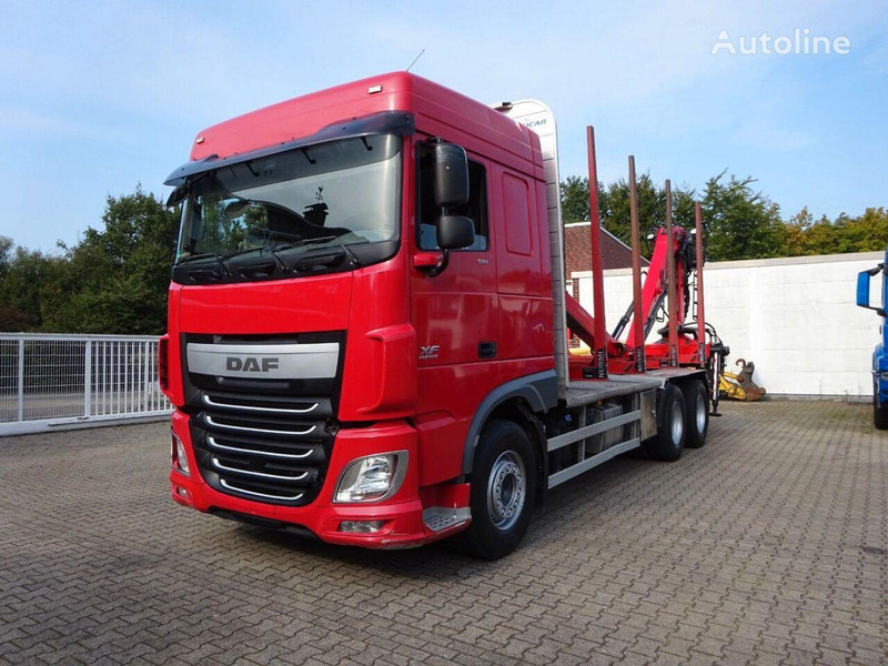 DAF XF 510 6x4 Crane EPSILON M120Z - Камион за дърва, Камион с кран: снимка 2 DAF XF 510 6x4 Crane EPSILON M120Z - Камион за дърва, Камион с кран: снимка 2