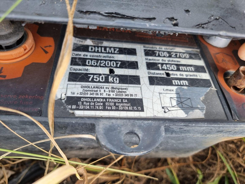 Dhollandia fél emelőhátfalak - DH 750 kg more pieces - Падащ борд за Камион: снимка 4 Dhollandia fél emelőhátfalak - DH 750 kg more pieces - Падащ борд за Камион: снимка 4