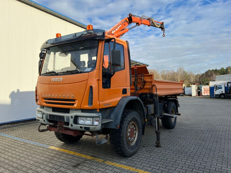 Iveco 140 E 24 4x4 + Atlas AK 65.2 A1 - Самосвал камион, Камион с кран: снимка 1 Iveco 140 E 24 4x4 + Atlas AK 65.2 A1 - Самосвал камион, Камион с кран: снимка 1