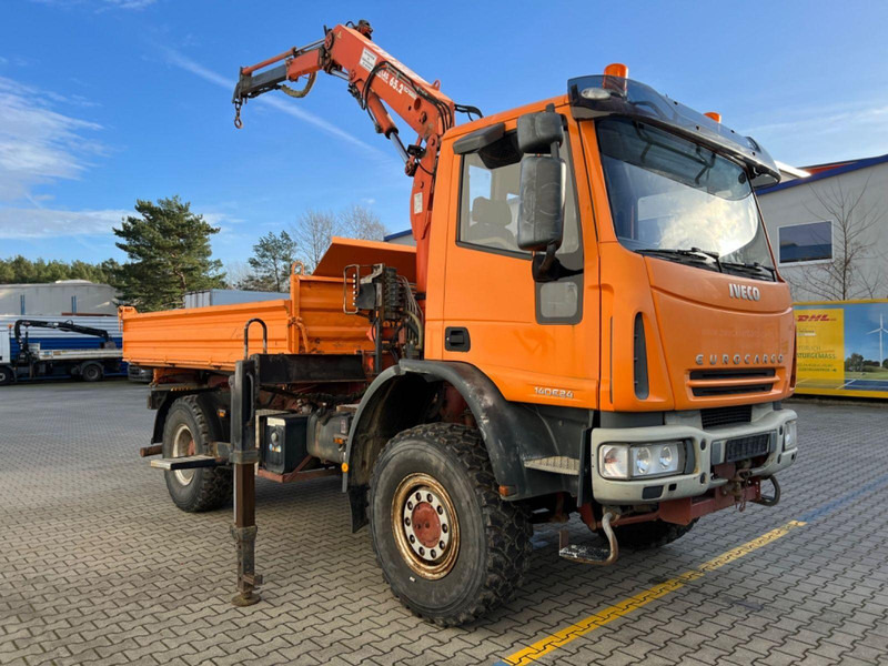Iveco 140 E 24 4x4 + Atlas AK 65.2 A1 - Самосвал камион, Камион с кран: снимка 2 Iveco 140 E 24 4x4 + Atlas AK 65.2 A1 - Самосвал камион, Камион с кран: снимка 2