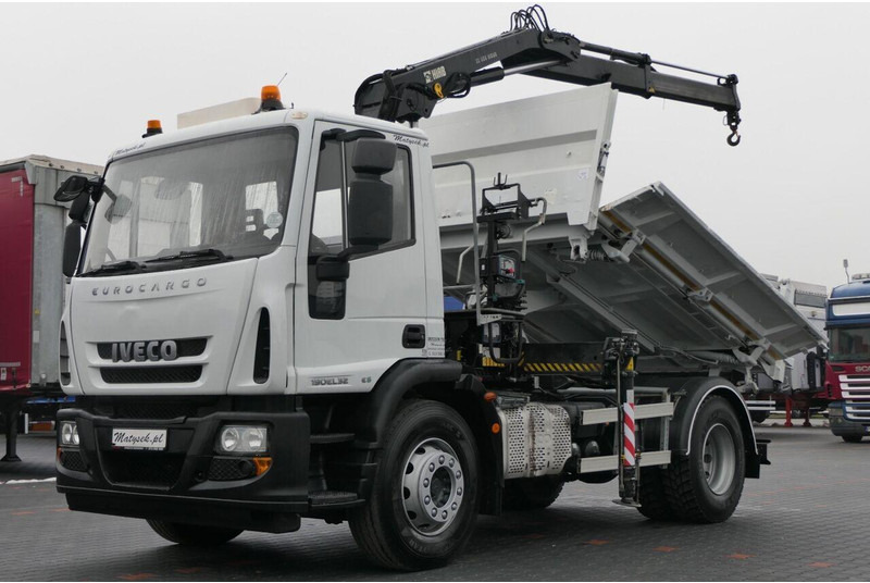 Iveco 19 - 320 KM / E 6 / Wywrotka + HDS / HYDROBURTA / 3 STRONNY KIPP - Самосвал камион, Камион с кран: снимка 1 Iveco 19 - 320 KM / E 6 / Wywrotka + HDS / HYDROBURTA / 3 STRONNY KIPP - Самосвал камион, Камион с кран: снимка 1
