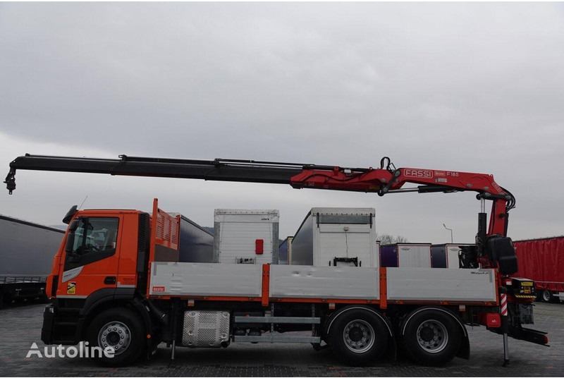 Iveco 420 Flatbed + crane FASSI 185 6x2 - Бордови камион, Камион с кран: снимка 1 Iveco 420 Flatbed + crane FASSI 185 6x2 - Бордови камион, Камион с кран: снимка 1