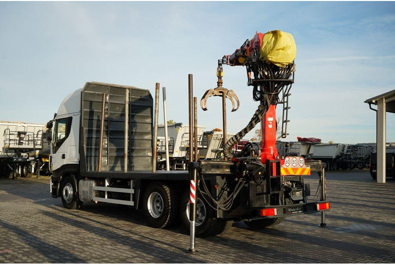 Iveco STRALIS 560 / 6X4 / DO DREWNA / DO DRZEWA / DO LASU / HDS PALFIN - Камион за дърва, Камион с кран: снимка 4 Iveco STRALIS 560 / 6X4 / DO DREWNA / DO DRZEWA / DO LASU / HDS PALFIN - Камион за дърва, Камион с кран: снимка 4