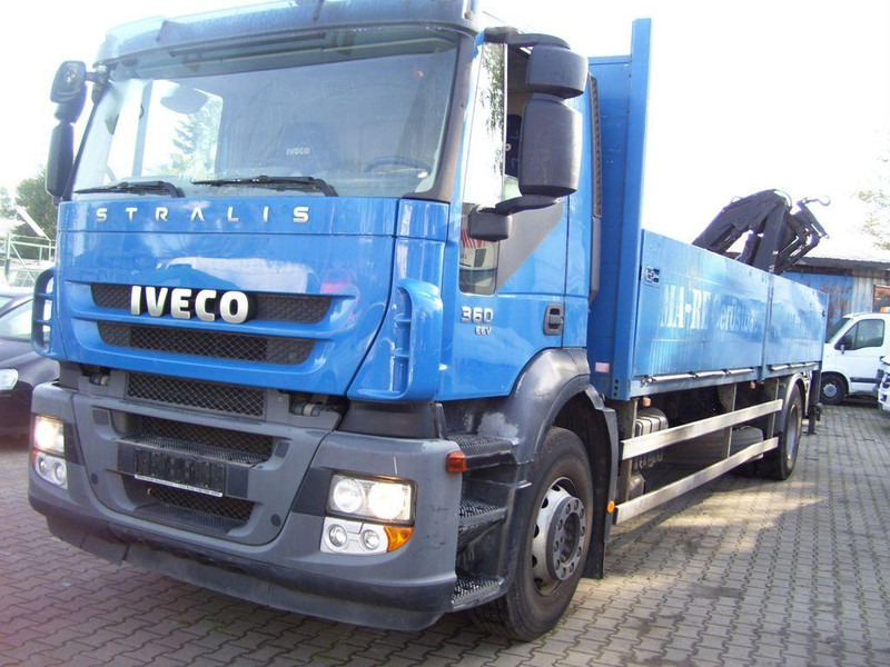 Iveco Stralis 360 - Бордови камион, Камион с кран: снимка 1 Iveco Stralis 360 - Бордови камион, Камион с кран: снимка 1