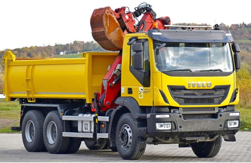 Iveco TRAKKER 360 * Kipper 4,90m* KRAN/FUNK*6x4 - Самосвал камион, Камион с кран: снимка 4 Iveco TRAKKER 360 * Kipper 4,90m* KRAN/FUNK*6x4 - Самосвал камион, Камион с кран: снимка 4