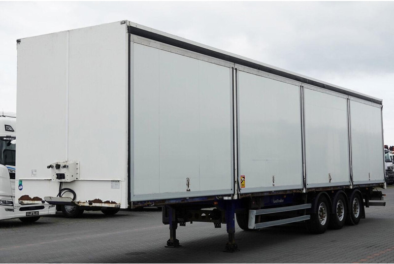 Lecitrailer KONTENER / KOFFER / OTWIERANE BOKI / MOCNA PODŁOGA SZYNA DESKA - Затворена каросерия полуремарке: снимка 3 Lecitrailer KONTENER / KOFFER / OTWIERANE BOKI / MOCNA PODŁOGA SZYNA DESKA - Затворена каросерия полуремарке: снимка 3