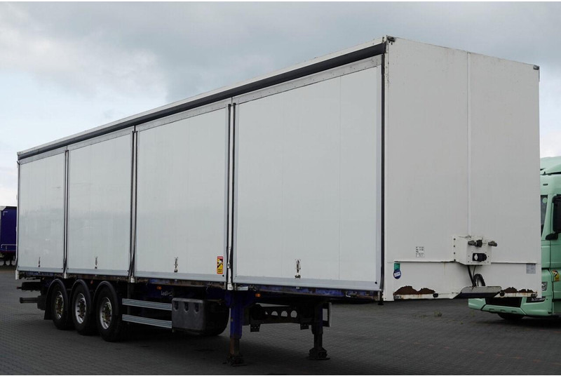 Lecitrailer KONTENER / KOFFER / OTWIERANE BOKI / MOCNA PODŁOGA SZYNA DESKA - Затворена каросерия полуремарке: снимка 1 Lecitrailer KONTENER / KOFFER / OTWIERANE BOKI / MOCNA PODŁOGA SZYNA DESKA - Затворена каросерия полуремарке: снимка 1