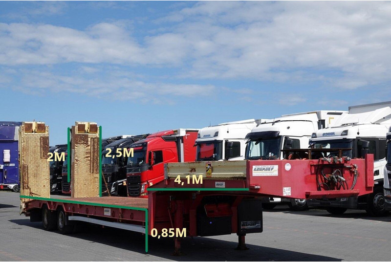 Louault LAWETA NISKOPODWOZIOWA / NAJAZDY HYDRAULICZNE / WCIĄGARKA / 2 OS - Нискорамна площадка полуремарке: снимка 2 Louault LAWETA NISKOPODWOZIOWA / NAJAZDY HYDRAULICZNE / WCIĄGARKA / 2 OS - Нискорамна площадка полуремарке: снимка 2