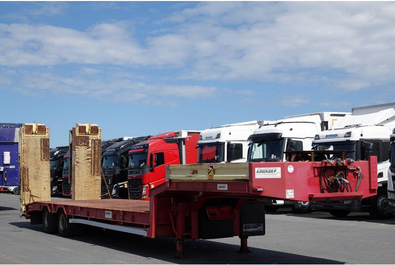 Louault LAWETA NISKOPODWOZIOWA / NAJAZDY HYDRAULICZNE / WCIĄGARKA / 2 OS - Нискорамна площадка полуремарке: снимка 1 Louault LAWETA NISKOPODWOZIOWA / NAJAZDY HYDRAULICZNE / WCIĄGARKA / 2 OS - Нискорамна площадка полуремарке: снимка 1