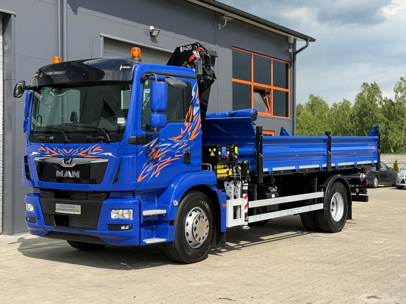 MAN MAN TGM TGL TGS 18.250 // E6 // wywrotka + HDS HMF z pilotem // - Самосвал камион: снимка 4 MAN MAN TGM TGL TGS 18.250 // E6 // wywrotka + HDS HMF z pilotem // - Самосвал камион: снимка 4