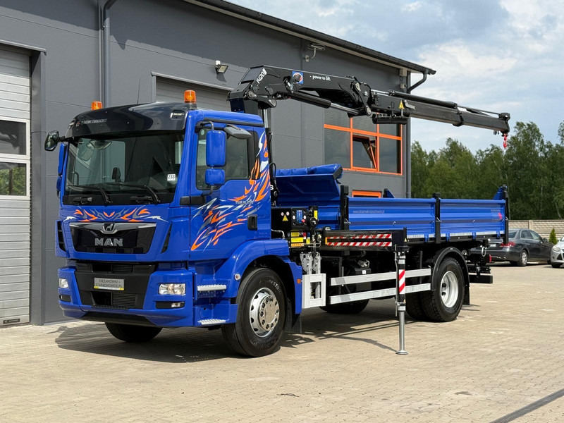 MAN MAN TGM TGL TGS 18.250 // E6 // wywrotka + HDS HMF z pilotem // - Самосвал камион: снимка 2 MAN MAN TGM TGL TGS 18.250 // E6 // wywrotka + HDS HMF z pilotem // - Самосвал камион: снимка 2