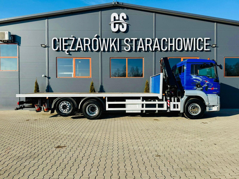 MAN MAN TGS 26.360 // E6 // 6x2 // platforma laweta 7,2m z HDs HMF 1 - Бордови камион, Камион с кран: снимка 5 MAN MAN TGS 26.360 // E6 // 6x2 // platforma laweta 7,2m z HDs HMF 1 - Бордови камион, Камион с кран: снимка 5
