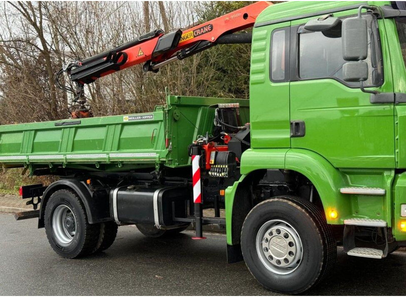 MAN TGA 18.360 Meiller 3-Way Tipper + Crane Palfinger PK 9501 - Самосвал камион, Камион с кран: снимка 5 MAN TGA 18.360 Meiller 3-Way Tipper + Crane Palfinger PK 9501 - Самосвал камион, Камион с кран: снимка 5