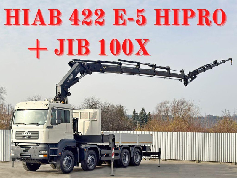 MAN TGA 35.430 * HIAB 422 E - 5 HIPRO + JIB 100X - Бордови камион, Камион с кран: снимка 1 MAN TGA 35.430 * HIAB 422 E - 5 HIPRO + JIB 100X - Бордови камион, Камион с кран: снимка 1