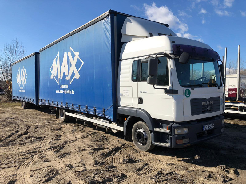 MAN TGL 8.210 Pritsche - TOP ZUSTAND - Камион с брезент: снимка 1 MAN TGL 8.210 Pritsche - TOP ZUSTAND - Камион с брезент: снимка 1