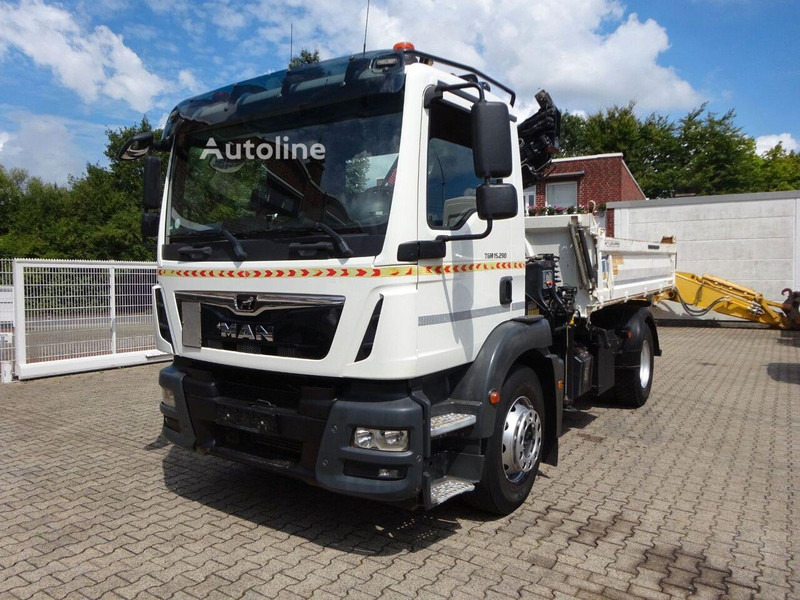 MAN TGM 15.290 - 3 way tipper+crane - Самосвал камион, Камион с кран: снимка 1 MAN TGM 15.290 - 3 way tipper+crane - Самосвал камион, Камион с кран: снимка 1