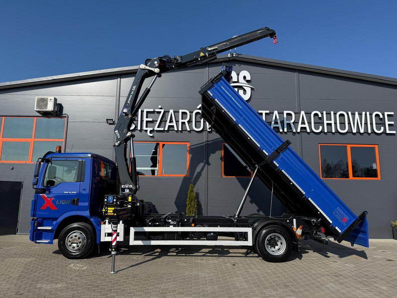 MAN TGM TGL 15.250 / E6 / wywrotka 3-S + HMF żuraw z pilotem / H - Самосвал камион, Камион с кран: снимка 2 MAN TGM TGL 15.250 / E6 / wywrotka 3-S + HMF żuraw z pilotem / H - Самосвал камион, Камион с кран: снимка 2