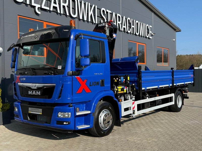 MAN TGM TGL 15.250 / E6 / wywrotka 3-S + HMF żuraw z pilotem / H - Самосвал камион, Камион с кран: снимка 4 MAN TGM TGL 15.250 / E6 / wywrotka 3-S + HMF żuraw z pilotem / H - Самосвал камион, Камион с кран: снимка 4
