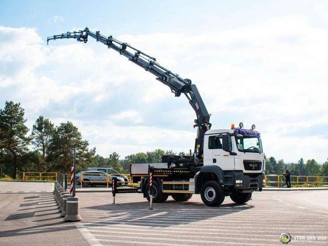 MAN TGS 18.360 4x4 HIAB 377-E6 XS Fly Jib Crane Kra - Бордови камион, Камион с кран: снимка 4 MAN TGS 18.360 4x4 HIAB 377-E6 XS Fly Jib Crane Kra - Бордови камион, Камион с кран: снимка 4