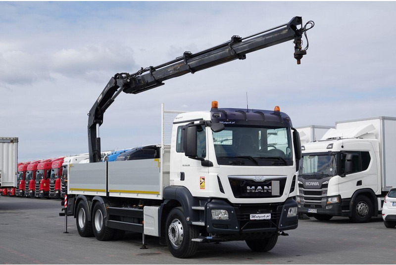 MAN TGS 26.320 / 6X4 / SKRZYNIOWY 6.5 M + HDS HIAB 188 BS-3 / MAX UD - Бордови камион, Камион с кран: снимка 4 MAN TGS 26.320 / 6X4 / SKRZYNIOWY 6.5 M + HDS HIAB 188 BS-3 / MAX UD - Бордови камион, Камион с кран: снимка 4