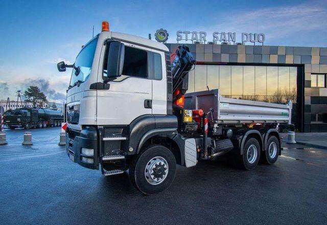 MAN TGS 26.360 6x6 PALFINGER PK 18001 EH Crane Kipe - Самосвал камион, Камион с кран: снимка 2 MAN TGS 26.360 6x6 PALFINGER PK 18001 EH Crane Kipe - Самосвал камион, Камион с кран: снимка 2