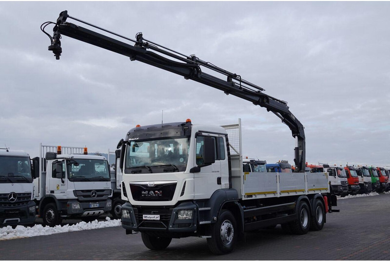 MAN TGS 26.400 / 6x4 / SKRZYNIOWY - 6,5M / HDS HIAB 188 4xwysów 13 M - Бордови камион, Камион с кран: снимка 1 MAN TGS 26.400 / 6x4 / SKRZYNIOWY - 6,5M / HDS HIAB 188 4xwysów 13 M - Бордови камион, Камион с кран: снимка 1
