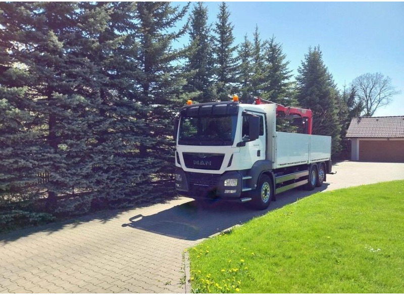 MAN TGS 26.400 Flatbed + Crane Palfinger PK 23001L - Бордови камион, Камион с кран: снимка 2 MAN TGS 26.400 Flatbed + Crane Palfinger PK 23001L - Бордови камион, Камион с кран: снимка 2