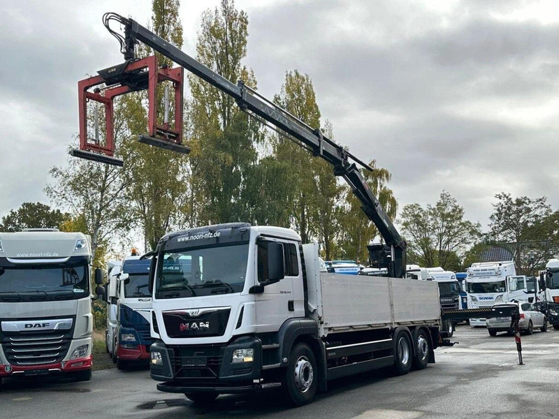 MAN TGS 26.440 6x2 Flatbed + Crane Hiab 177 K - Бордови камион, Камион с кран: снимка 4 MAN TGS 26.440 6x2 Flatbed + Crane Hiab 177 K - Бордови камион, Камион с кран: снимка 4