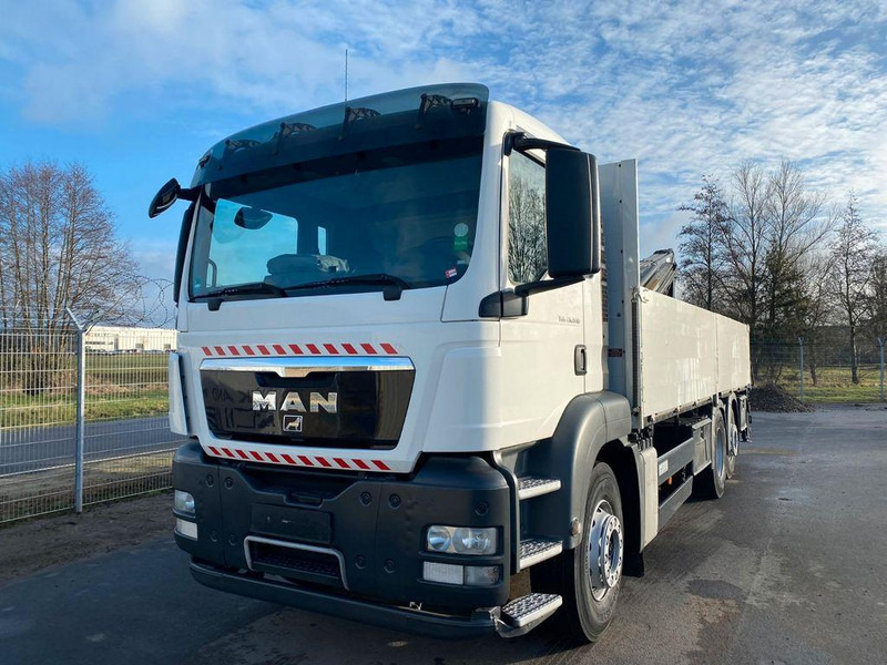 MAN TGS 26.440 6x2 HIAB 166 Ladekran Pritsche - Бордови камион, Камион с кран: снимка 1 MAN TGS 26.440 6x2 HIAB 166 Ladekran Pritsche - Бордови камион, Камион с кран: снимка 1