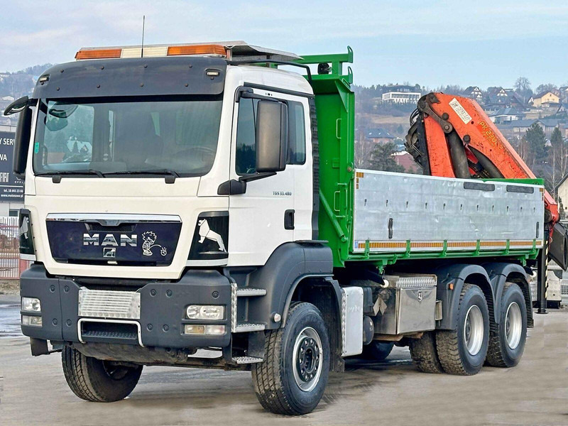 MAN TGS 33.480 - Самосвал камион, Камион с кран: снимка 4 MAN TGS 33.480 - Самосвал камион, Камион с кран: снимка 4