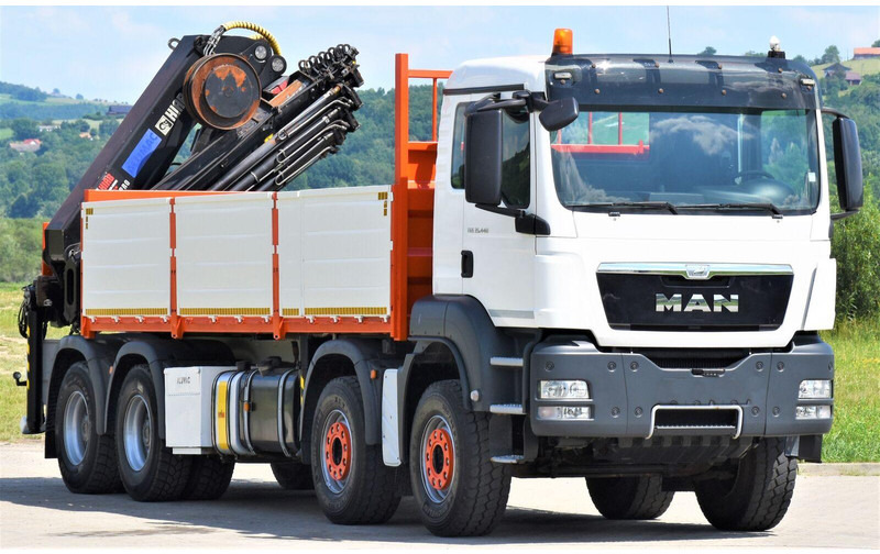 MAN TGS 35.440 * HIAB 322 EP-5HIPRO+FUNK / 8x4! - Бордови камион, Камион с кран: снимка 2 MAN TGS 35.440 * HIAB 322 EP-5HIPRO+FUNK / 8x4! - Бордови камион, Камион с кран: снимка 2