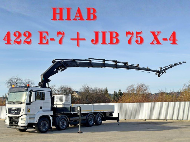 MAN TGS 35.440* HIAB 422 E-7 + JIB 75 X-4 + FUNK - Бордови камион, Камион с кран: снимка 1 MAN TGS 35.440* HIAB 422 E-7 + JIB 75 X-4 + FUNK - Бордови камион, Камион с кран: снимка 1