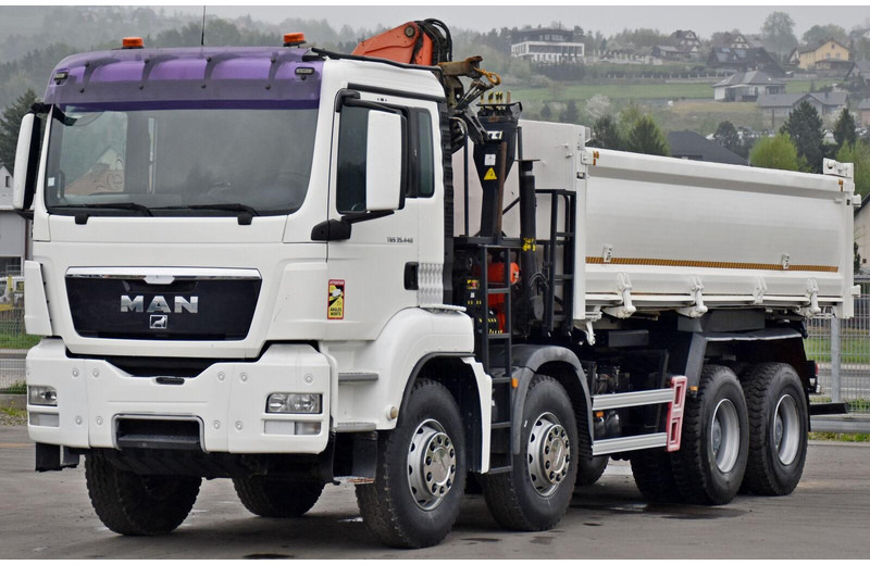 MAN TGS 35.440 * KIPPER 5,80m + KRAN * TOPZUSTAND - Самосвал камион, Камион с кран: снимка 5 MAN TGS 35.440 * KIPPER 5,80m + KRAN * TOPZUSTAND - Самосвал камион, Камион с кран: снимка 5