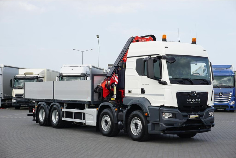 MAN TGS / 35.470 / E 6 / SKRZYNIOWY + HDS / FASSI F 545 / ŁAD. 13 10 - Бордови камион, Камион с кран: снимка 2 MAN TGS / 35.470 / E 6 / SKRZYNIOWY + HDS / FASSI F 545 / ŁAD. 13 10 - Бордови камион, Камион с кран: снимка 2