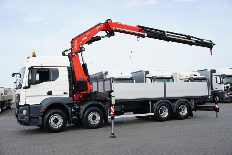 MAN TGS / 35.470 / E 6 / SKRZYNIOWY + HDS / FASSI F 545 / ŁAD. 13 10 - Бордови камион, Камион с кран: снимка 4 MAN TGS / 35.470 / E 6 / SKRZYNIOWY + HDS / FASSI F 545 / ŁAD. 13 10 - Бордови камион, Камион с кран: снимка 4