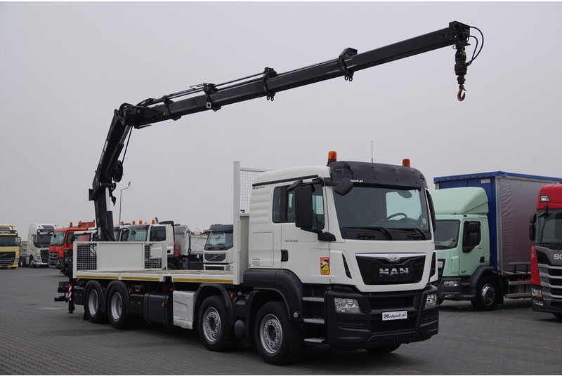 Бордови камион, Камион с кран MAN TGS 35.480: снимка 8