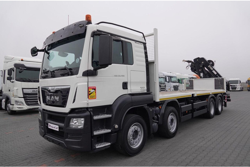 Бордови камион, Камион с кран MAN TGS 35.480: снимка 10