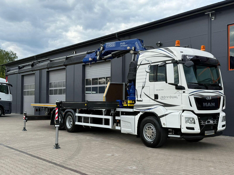 MAN TGS TGX 26.400 // E6 // 6x2 // platforma + FASSI F455RA.2.25 // - Бордови камион, Камион с кран: снимка 1 MAN TGS TGX 26.400 // E6 // 6x2 // platforma + FASSI F455RA.2.25 // - Бордови камион, Камион с кран: снимка 1
