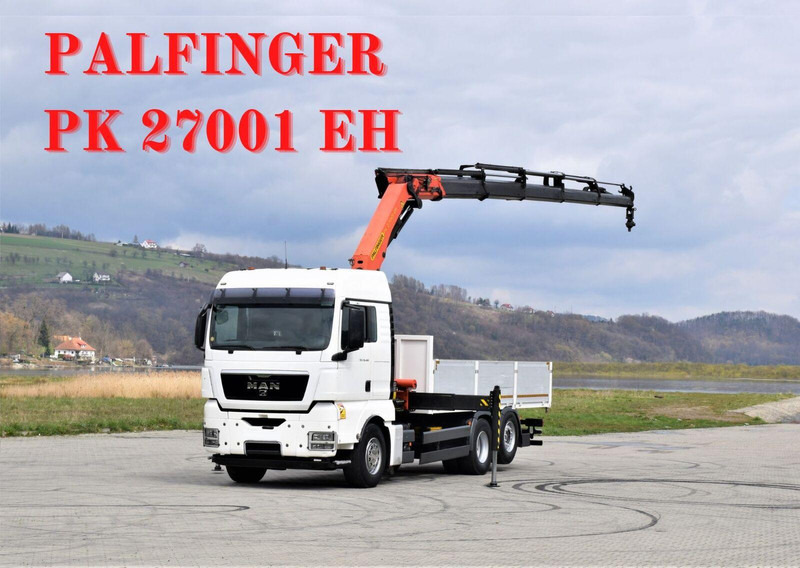 MAN TGX 26.480 - Бордови камион, Камион с кран: снимка 1 MAN TGX 26.480 - Бордови камион, Камион с кран: снимка 1
