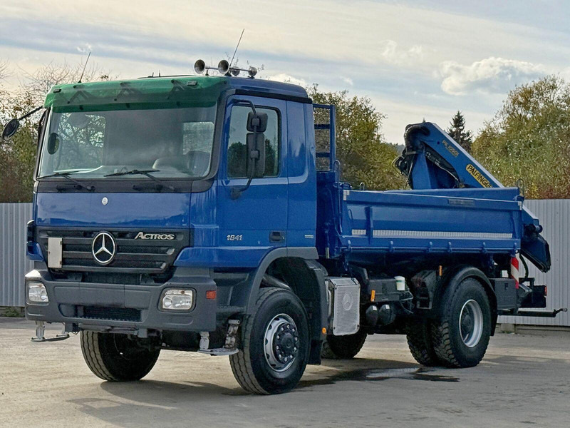 Mercedes-Benz ACTROS 1841 * PK 10501 + FUNK * TOP * 4x4 - Самосвал камион, Камион с кран: снимка 2 Mercedes-Benz ACTROS 1841 * PK 10501 + FUNK * TOP * 4x4 - Самосвал камион, Камион с кран: снимка 2