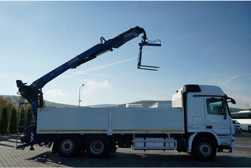 Mercedes-Benz ACTROS 2548 / 6x2 / BURTOWA - 6,5 M / OŚ PODNOSZONA / HDS FASSI - Бордови камион, Камион с кран: снимка 5 Mercedes-Benz ACTROS 2548 / 6x2 / BURTOWA - 6,5 M / OŚ PODNOSZONA / HDS FASSI - Бордови камион, Камион с кран: снимка 5