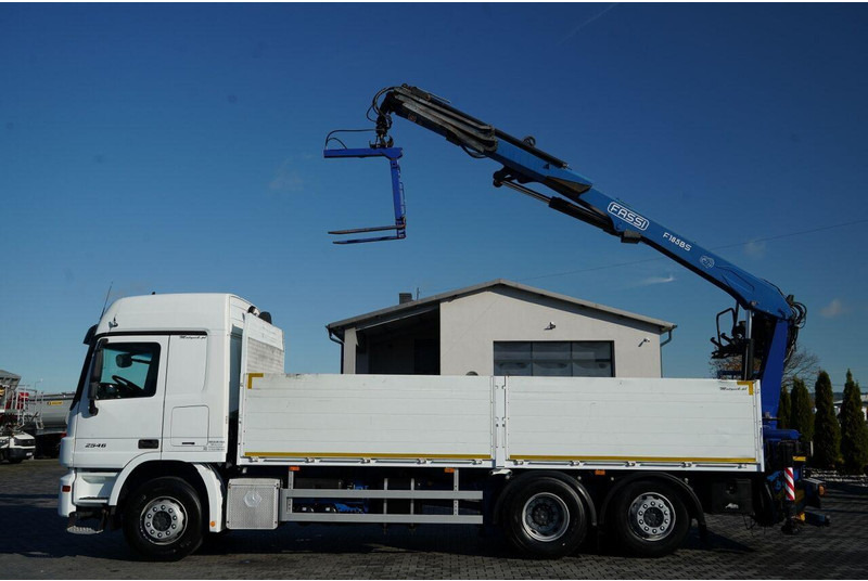 Mercedes-Benz ACTROS 2548 / 6x2 / BURTOWA - 6,5 M / OŚ PODNOSZONA / HDS FASSI - Бордови камион, Камион с кран: снимка 2 Mercedes-Benz ACTROS 2548 / 6x2 / BURTOWA - 6,5 M / OŚ PODNOSZONA / HDS FASSI - Бордови камион, Камион с кран: снимка 2