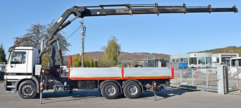 Mercedes-Benz ACTROS 2635 Pritsche - Бордови камион, Камион с кран: снимка 5 Mercedes-Benz ACTROS 2635 Pritsche - Бордови камион, Камион с кран: снимка 5
