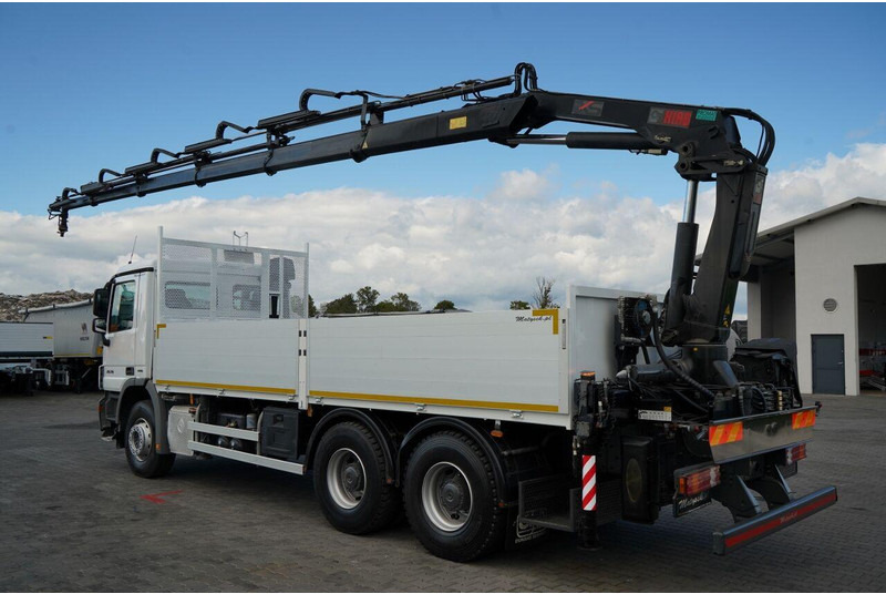 Mercedes-Benz ACTROS 2636 / 6x4 / SKRZYNIOWY 6,5 M + HDS HIAB / MOCNA PODŁOGA - Бордови камион, Камион с кран: снимка 4 Mercedes-Benz ACTROS 2636 / 6x4 / SKRZYNIOWY 6,5 M + HDS HIAB / MOCNA PODŁOGA - Бордови камион, Камион с кран: снимка 4